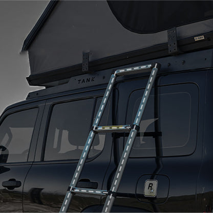 Roof Top Tent Hardshell Rooftop Tent for Van SUV Truck Car Overland Tent Camping for 2-3 Person with Ladder