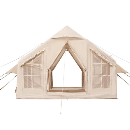 Inflatable Tents for 3-12 Person Camping Tent Blow up Tent W/ Pump & Stove Jack