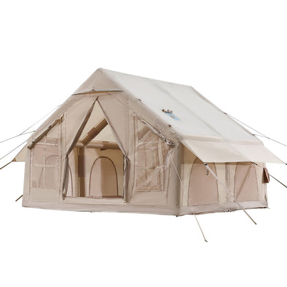 Inflatable Tents for 3-12 Person Camping Tent Blow up Tent W/ Pump & Stove Jack