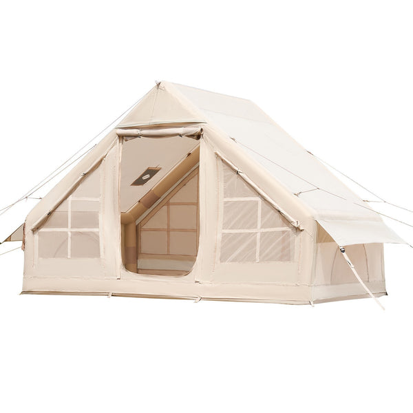 Inflatable Tents for 3-12 Person Camping Tent Blow up Tent W/ Pump & Stove Jack