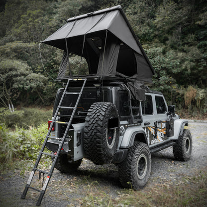 Roof Top Tent Hardshell Rooftop Tent for Van SUV Truck Car Overland Tent Camping for 2-3 Person with Ladder