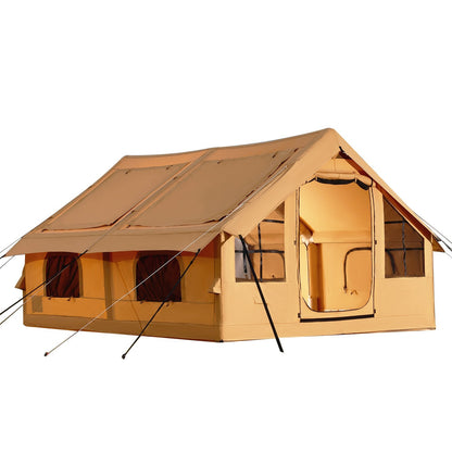 Inflatable Tents for 3-12 Person Camping Tent Blow up Tent W/ Pump & Stove Jack