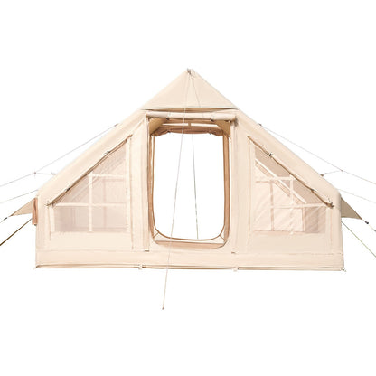 Inflatable Tents for 3-12 Person Camping Tent Blow up Tent W/ Pump & Stove Jack