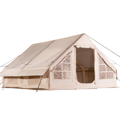 Inflatable Tents for 3-12 Person Camping Tent Blow up Tent W/ Pump & Stove Jack