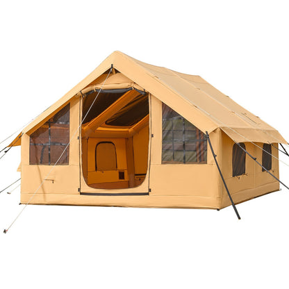 Inflatable Tents for 3-12 Person Camping Tent Blow up Tent W/ Pump & Stove Jack
