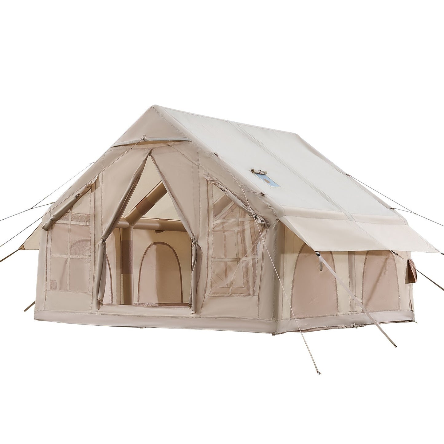 Inflatable Tents for 3-12 Person Camping Tent Blow up Tent W/ Pump & Stove Jack